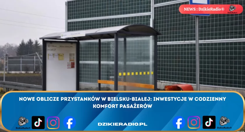 Bielsko-Biała: Nowe wiaty i ławki na przystankach - modernizacja komunikacji miejskiej rozwija się!