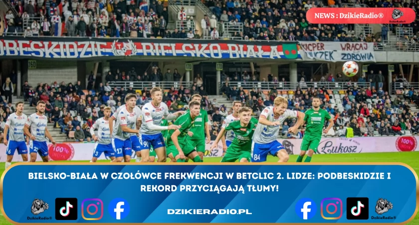 Trybuny mówią jasno: Bielsko-Biała ważnym punktem piłkarskiej mapy Betclic 2. Ligi
