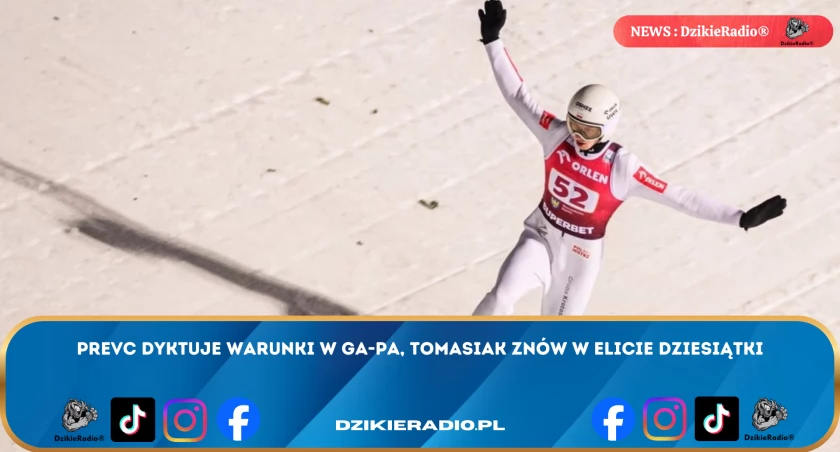 Domen Prevc dominuje w Garmisch-Partenkirchen, Kacper Tomasiak imponuje! Sprawdź wyniki z Turnieju Czterech Skoczni