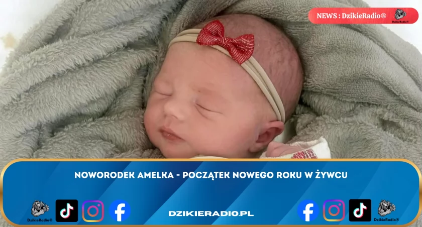 Noworodek Amelka - Pierwszy Maluch w Żywcu w 2026 Roku