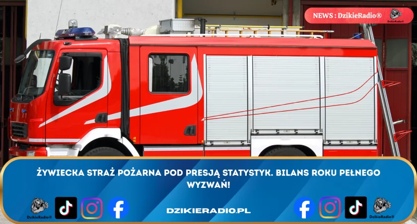 Intensywna Służba i Poświęcenie: Bilans Działań Straży Pożarnej w Żywcu w 2025 roku