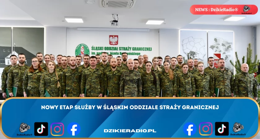 Ponad 30 funkcjonariuszy awansowanych w Raciborzu - ważna ceremonia w Śląskim Oddziale Straży Granicznej