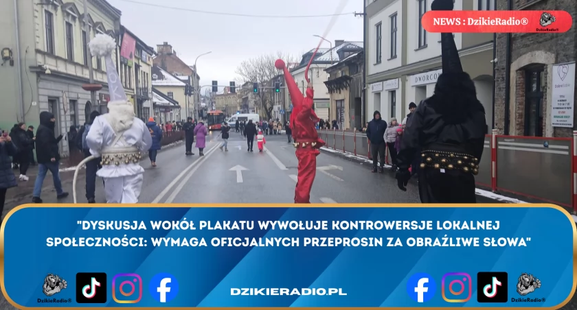 Kontrowersyjny plakat i reakcje w mediach społecznościowych