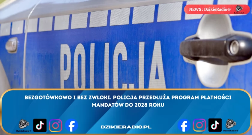 Policja przedłuża program bezgotówkowych mandatów do 2028 roku, co to oznacza dla uczestników ruchu drogowego.