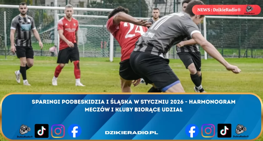 Zestawienie sparingów styczniowych 2026 roku w regionie. Sprawdź harmonogram!