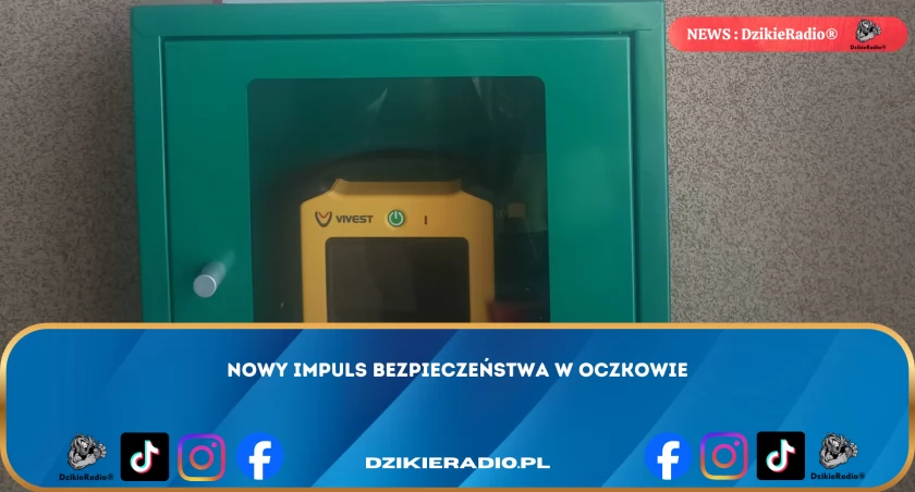 Instalacja drugiego defibrylatora AED w OSP Oczków przez lokalną społeczność - Kluczowe narzędzie zapewniające bezpieczeństwo mieszkańcom