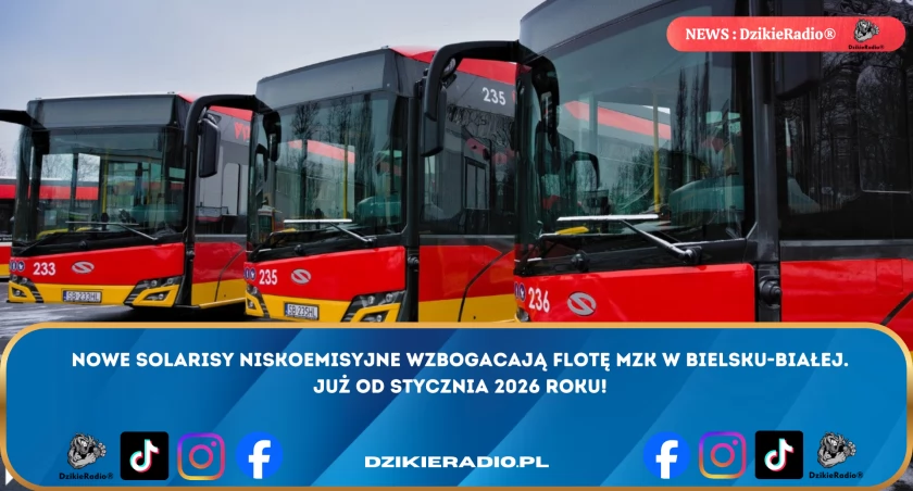 Nowe Solarisy w Bielsku-Białej: Więcej komfortu i ekologii w Miejskim Zakładzie Komunikacyjnym.