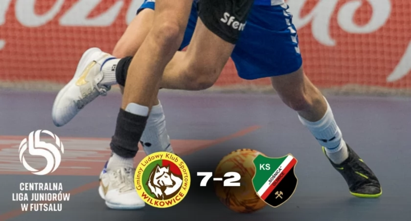 Efektowne zwycięstwo juniorów z Wilkowic w futsalu U-19.