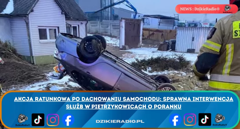 Poranny alarm na Żywieckiej. Skuteczna akcja służb w Pietrzykowicach