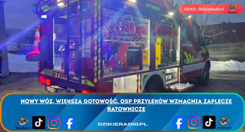 Nowy wóz, większa gotowość. OSP Przyłęków wzmacnia zaplecze ratownicze