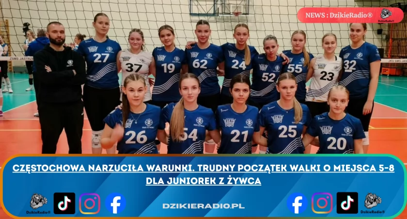 Częstochowa narzuciła warunki. Trudny początek walki o miejsca 5–8 dla juniorek z Żywca