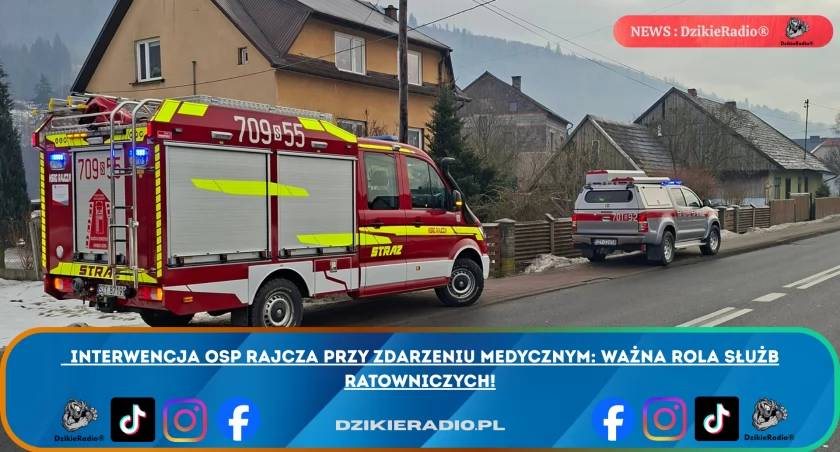 Interwencja OSP Rajcza:  zdarzenie medyczne, wyjątkowy przykład współpracy ratowniczej.