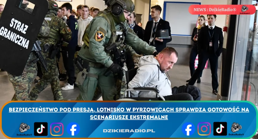 Bezpieczeństwo pod presją. Lotnisko w Pyrzowicach sprawdza gotowość na scenariusze ekstremalne