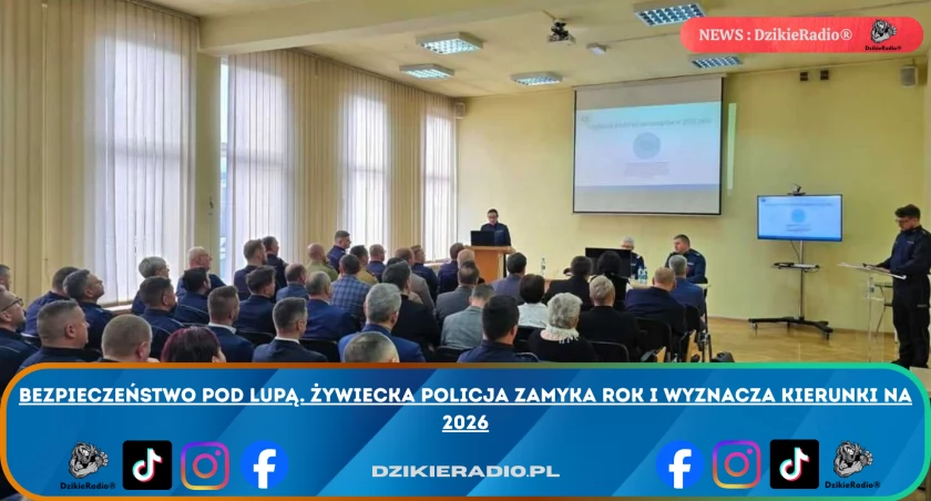 Jak wygląda bezpieczeństwo w Żywcu? Policja podsumowuje i wyznacza cele na przyszłość