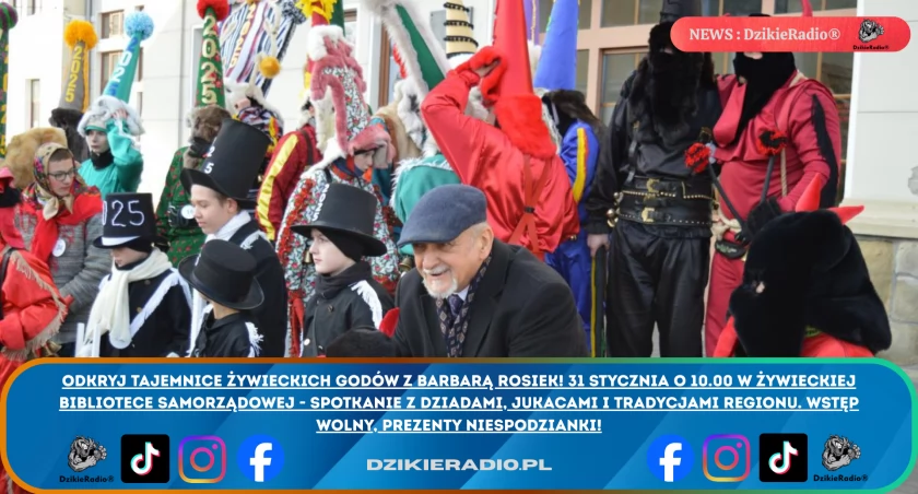Poznaj tajemnice Żywieckich Godów z Barbarą Rosiek – wyjątkowe spotkanie w bibliotece