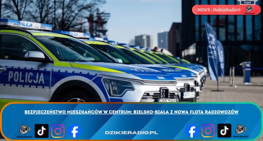 Bezpieczeństwo mieszkańców w centrum: Bielsko-Biała z nową flotą radiowozów