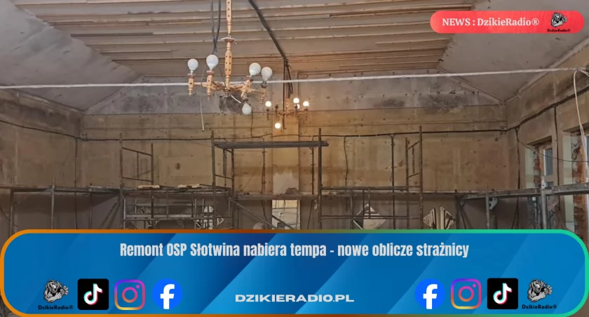 Remont OSP Słotwina nabiera tempa – nowe oblicze strażnicy