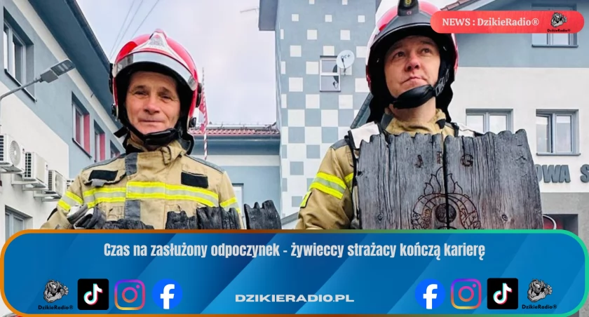 Emocjonalne pożegnanie: dwaj strażacy kończą służbę po ponad 20 latach