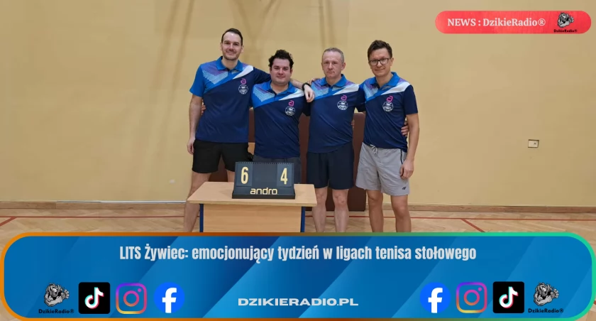 Tenis stołowy w Żywcu: LITS walczy, zwycięża i uczy się na porażkach