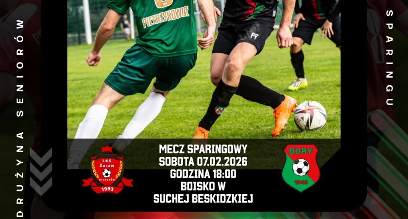 Bory czeka test: Kolejny zimowy sparing tym razem z drużyną z Krzeszowa.