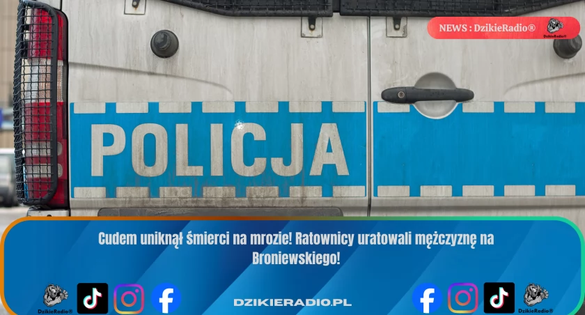 Nocna akcja na Broniewskiego: szybka interwencja uratowała życie mężczyzny