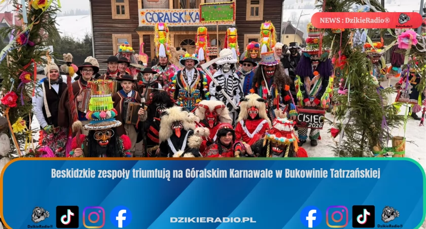 Beskidzkie zespoły triumfują na Góralskim Karnawale w Bukowinie Tatrzańskiej