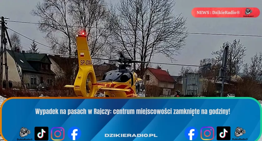 Tragiczny wypadek w Rajczy – przejście dla pieszych zamieniło się w miejsce dramatycznych chwil