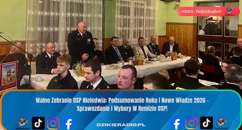 Nowe władze OSP Nieledwia – strażacy z misją na kolejny rok!