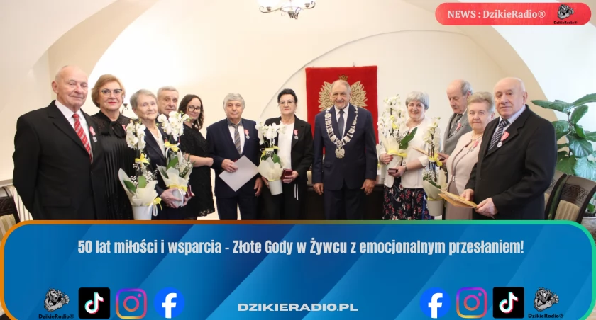 Złote Gody w Żywcu: 50 lat miłości, szacunku i wspólnej drogi