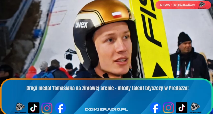 Kacper Tomasiak z drugim medalem na Zimowych Igrzyskach w Predazzo