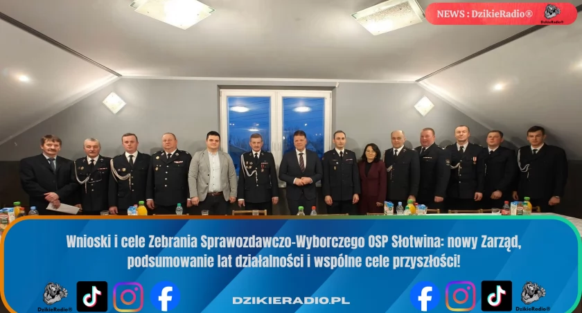 Nowy Zarząd OSP Słotwina wybrany podczas zebrania sprawozdawczego