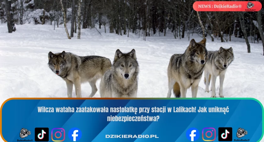 Nocny atak wilków na 15-latkę przy stacji PKP w Lalikach – mieszkańcy w szoku