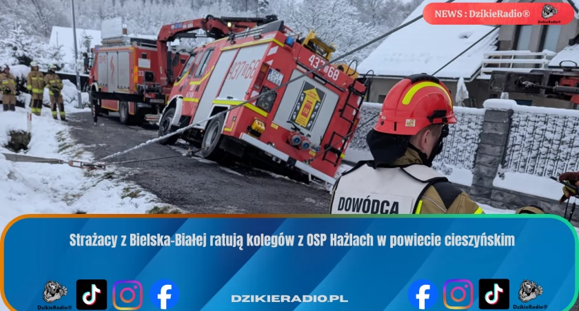 Wspólna misja ratowników: interwencja techniczna poza granicami powiatu