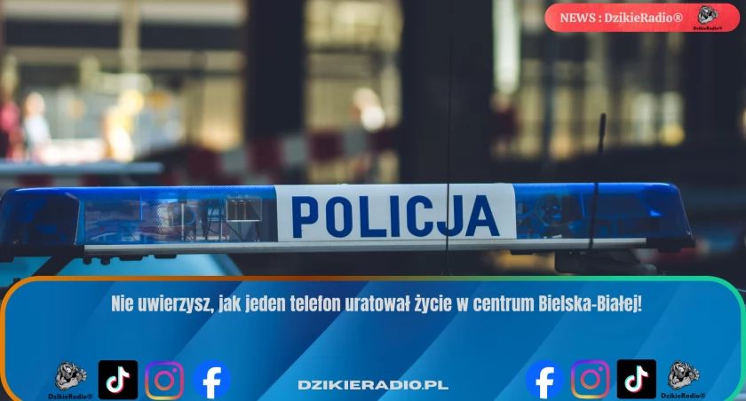 Czujny przechodzień ratuje życie wychłodzonemu mężczyźnie w centrum Bielska-Białej