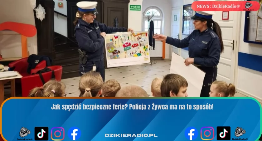Zimowe ferie w Śląskiem: policja edukuje dzieci o bezpieczeństwie