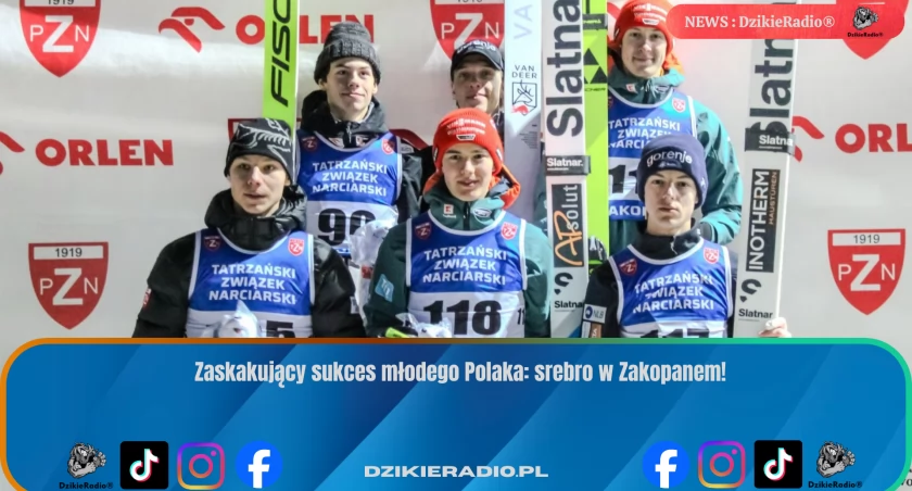 Konrad Tomasiak zdobywa srebrny medal w Alpen Cup w Zakopanem