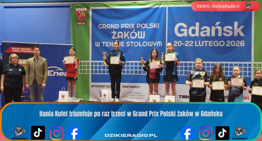 Hania Kufel triumfuje po raz trzeci w Grand Prix Polski żaków w Gdańsku