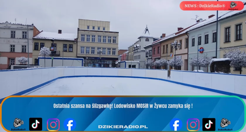 Ostatnia szansa na ślizgawkę! Lodowisko MOSiR w Żywcu zamyka się 28 lutego