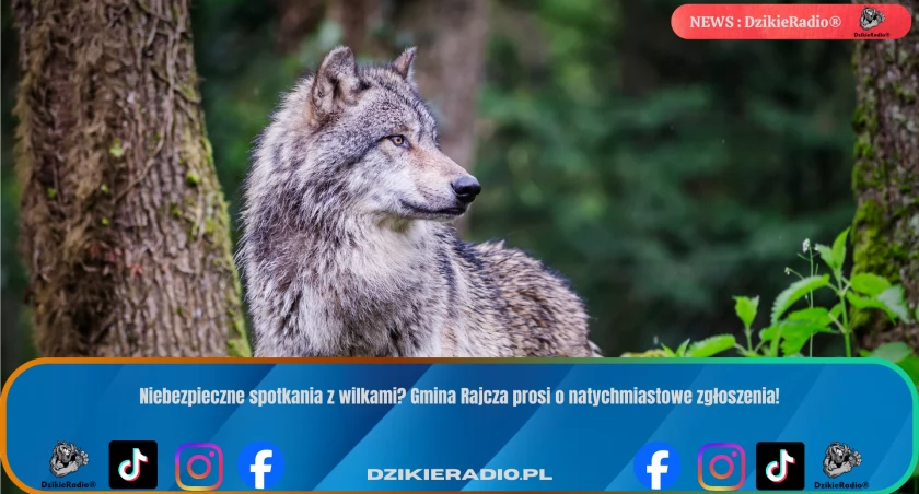 Wilki coraz bliżej domów w Gminie Rajcza – władze apelują o czujność.