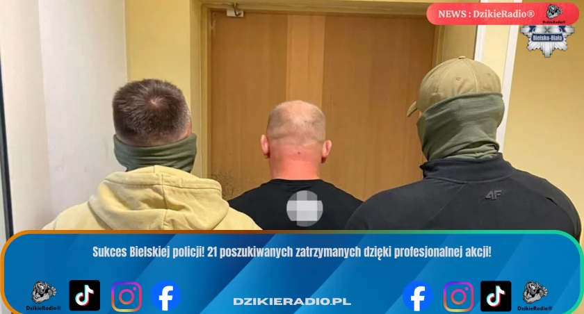 Policja zatrzymała 21 poszukiwanych w dwóch dniach w Bielsku-Białej