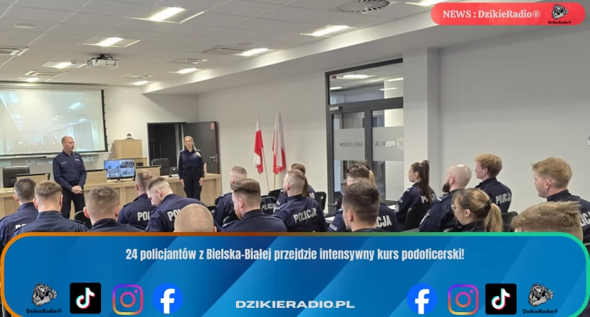 Policjanci z Bielska-Białej rozpoczęli nowy kurs podoficerski