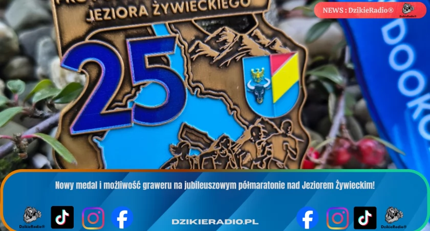 Wyjątkowy medal na 25. półmaraton wokół Jeziora Żywieckiego – poznaj szczegóły