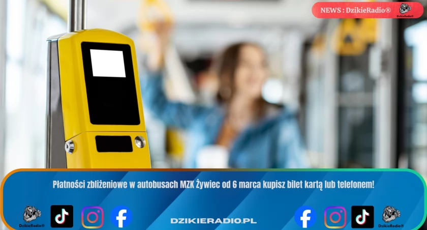 Nowa era w MZK Żywiec: płatności zbliżeniowe już dostępne w autobusach!