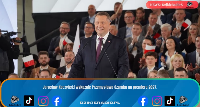 Nowy premier 2027? Kaczyński stawia na Przemysława Czarnka.
