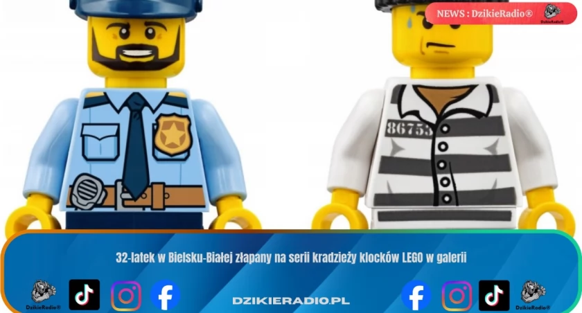 32-latek w Bielsku-Białej złapany na serii kradzieży klocków LEGO w galerii
