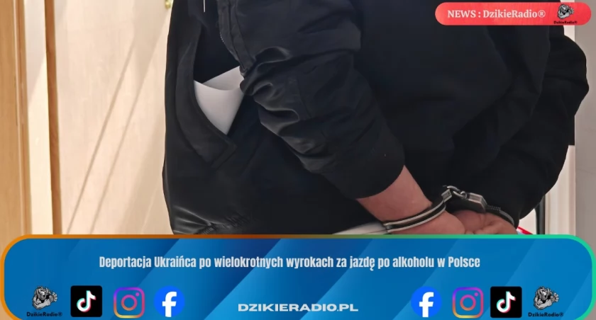 Deportacja Ukraińca po wielokrotnych wyrokach za jazdę po alkoholu w Polsce