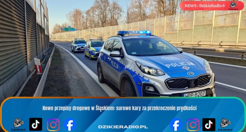 Nowe przepisy drogowe w Śląskiem: surowe kary za przekroczenie prędkości