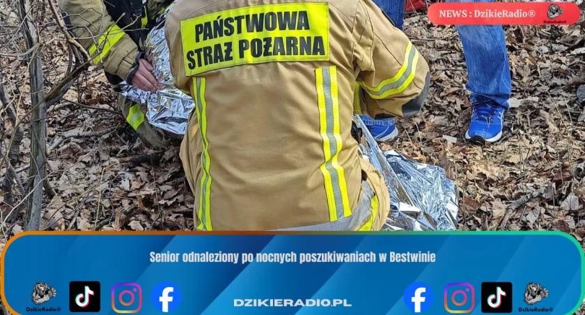 Senior odnaleziony po nocnych poszukiwaniach w Bestwinie