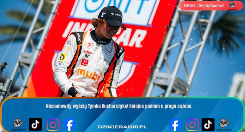 Tymek Kucharczyk ponownie na podium w Indy NXT - mocny start sezonu