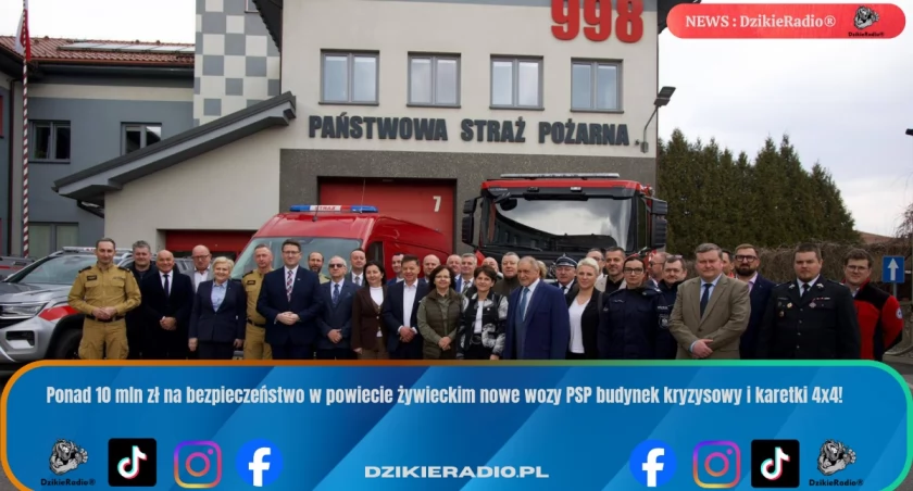 Ponad 10 mln zł na modernizację służb ratowniczych w powiecie żywieckim.